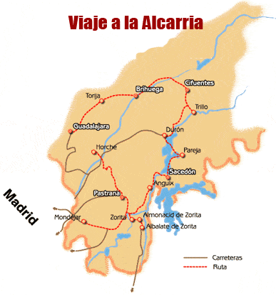 Viaje a La Alcarria - Mapa (1)