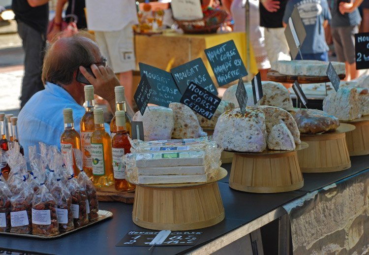 Productos corsos - Mercado de Ajaccio