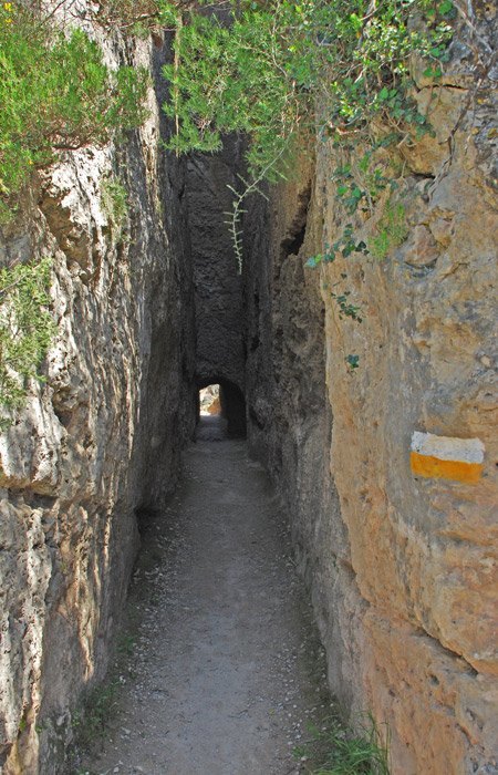 Acueducto Romano - Tajo en roca