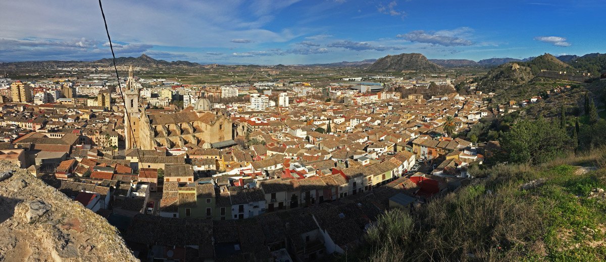 Vista de Xàtiva desde la ermita de Sant Josep