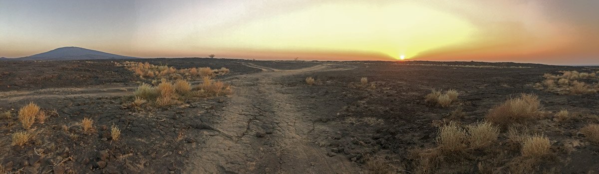 Atardecer en el desierto de Danakil