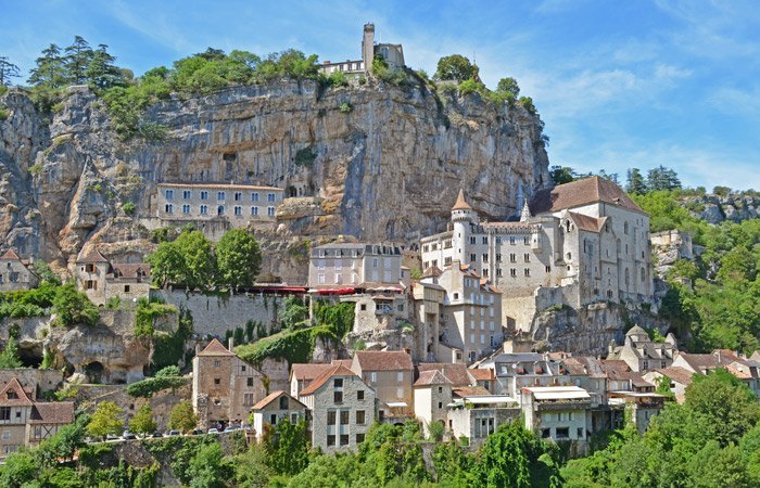 Vista de Rocamadour desde la D32