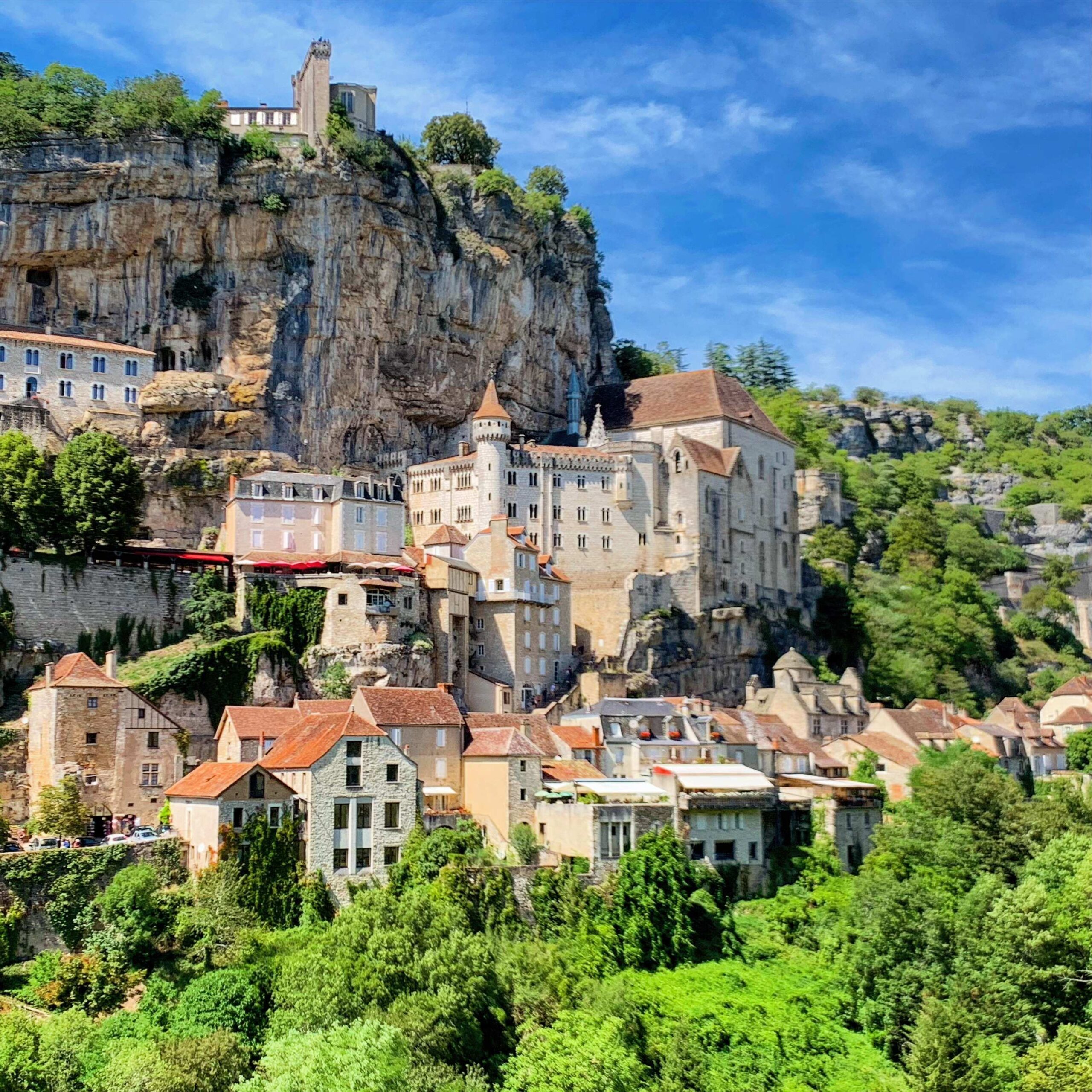 Vista de Rocamadour desde la D32