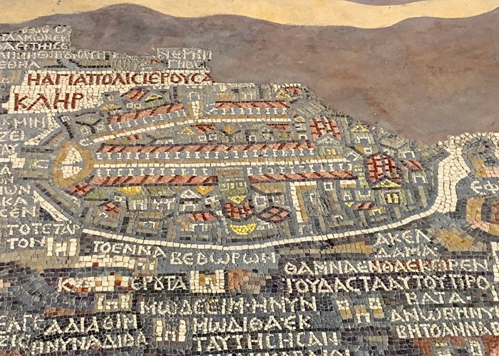 El famoso "Mapa de Madaba"