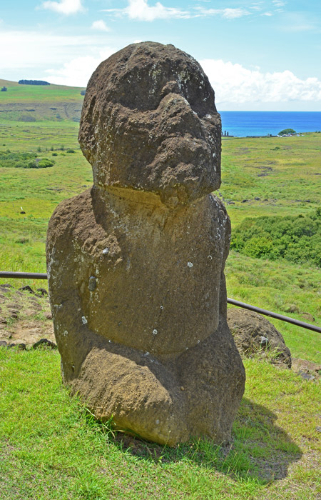 Tukuturi podría tratarse del último moai labrado